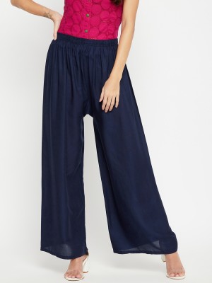 Camey Relaxed Women Dark Blue Trousers