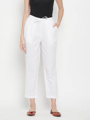 FASHIONS 360 Regular Fit Women White Trousers