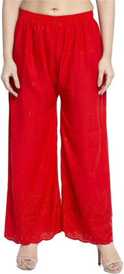 FC First Choice Regular Fit Women Red Trousers