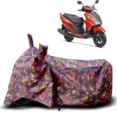 REVOC Two Wheeler Cover for Honda(Grazia, Red)