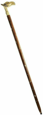 MAHI HANDICARE Antique Gold Eagle Head Handle Walking Stick Adjustable Style Walking Stick Walking Stick