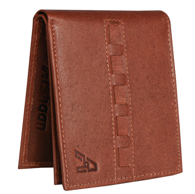 Arshaan Men Formal Brown Genuine Leather Wallet(7 Card Slots)