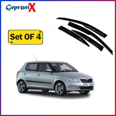GEPRONIX For Non-convertibles Front, Rear Wind Deflector(Tinted Skoda Fabia 1.6 TDI)
