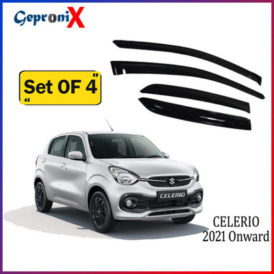 GEPRONIX For Non-convertibles Front, Rear Wind Deflector(Tinted Maruti Celerio)
