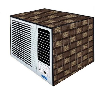 Fabrious Air Conditioner  Cover(Width: 55 cm, Brown, Yellow)