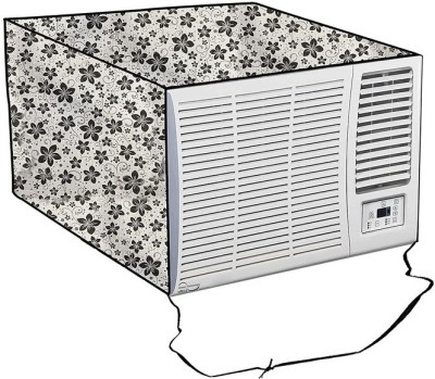 Fabrious Air Conditioner  Cover(Width: 72 cm, White, Green)