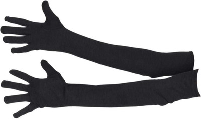 DREAM CHOICE Cotton Arm Sleeve For Men & Women(Free, Black)