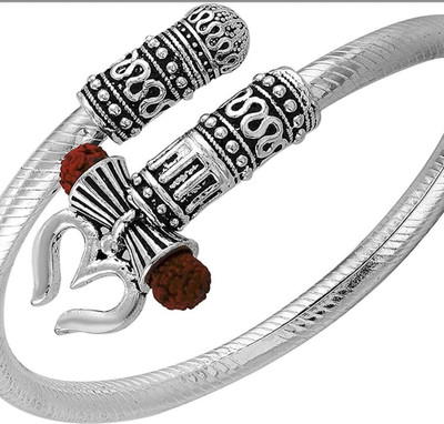 Balaji Creation Alloy Silver Coated Kada