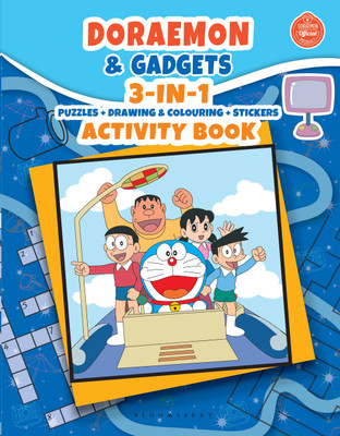 Doraemon & Gadgets: 3-IN-1 Puzzles + Drawing & Colouring + Stickers Activity Book(English, Paperback, Bloomsbury India)