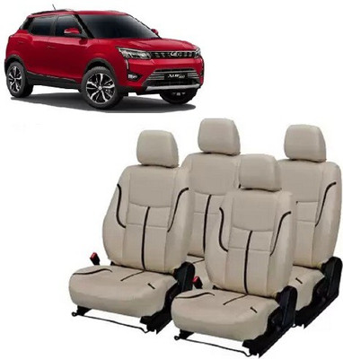 autodesign PU Leather Car Seat Cover For Mahindra XUV300(Front Detachable Headrest, Mono Back Seat, Without Back Seat Arm Rest, 5 Seater, 2 Back Seat Head Rests)