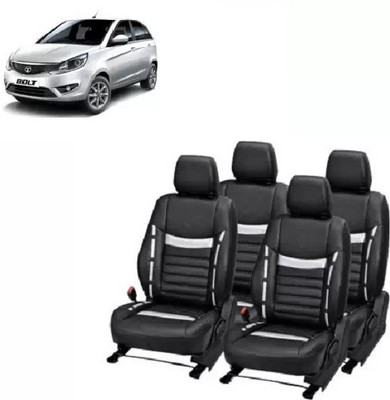 autodesign PU Leather Car Seat Cover For Tata Bolt(Front Detachable Headrest, Mono Back Seat, Without Back Seat Arm Rest, 5 Seater, 2 Back Seat Head Rests)