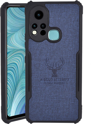 Spicesun Back Cover for Infinix Hot 11S / Vegan PU Leather / Corner Four Side Edges & Camera Lens Protection(Blue, Shock Proof, Pack of: 1)