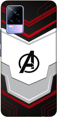 iprinto Back Cover for vivo Y73, V2059, Vivo V21E 4G Avenger logo Back Cover(White, Dual Protection, Silicon, Pack of: 1)