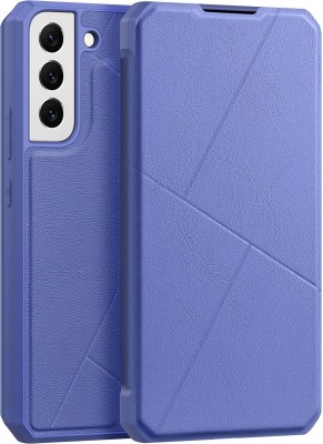 Dux Ducis Flip Cover for Samsung Galaxy S22, Samsung Galaxy S22 5G(Blue, Shock Proof)