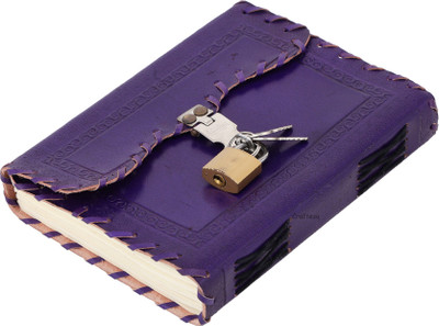Craftezo Handcrafted Regular Diary Ruled 200 Pages(Purple)