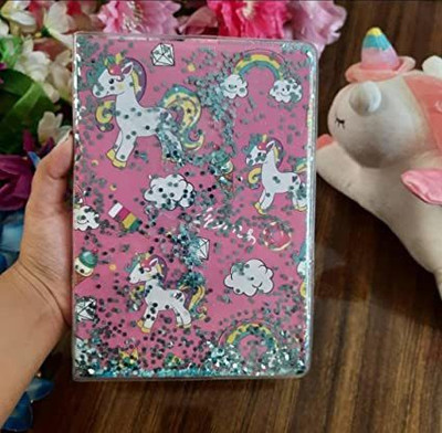 AMANVANI unicorn A5 Diary ruled 70 Pages(Multicolor)