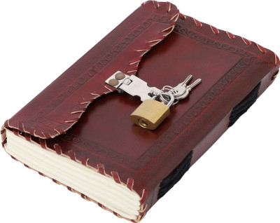 Craftezo Handcrafted Regular Diary Ruled 200 Pages(Brown)