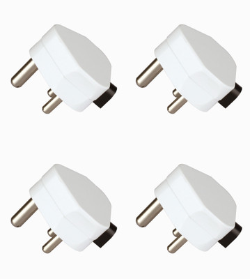 HAVELLS 6 A 3 Pin Plug Top Reo AHEGXXW063 (Pack Of 4) 6 A 3 Pin Plug Top Reo AHEGXXW063 (Pack Of 4) Three Pin Plug(White)