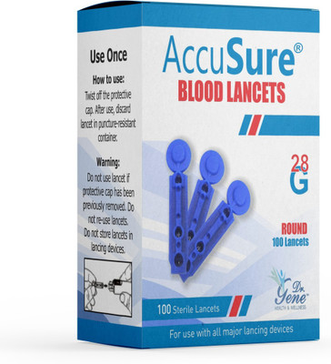 AccuSure Round Glucometer Lancets(100)