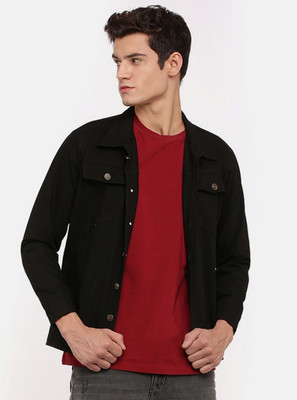 VOXATI Full Sleeve Solid Men Denim Jacket