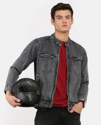 VOXATI Full Sleeve Dyed/Ombre Men Denim Jacket