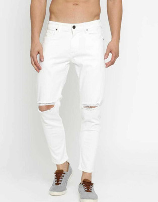 linaria Slim Men White Jeans