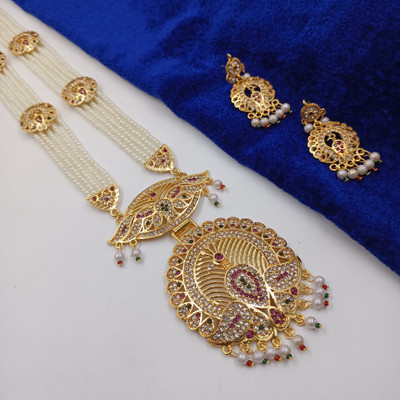 Harvi Sales Alloy Gold-plated Gold Jewellery Set(Pack of 1)