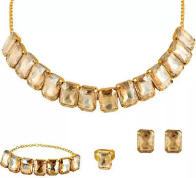 Asl World Alloy Gold-plated Gold Jewellery Set(Pack of 1)