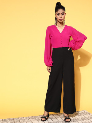 SASSAFRAS Solid Women Jumpsuit