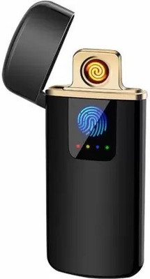 IIVAAs Touch Screen Lighter USB Charging Lighter Touchscreen Electronic Double Sided Lighters Pocket Lighter(Black)