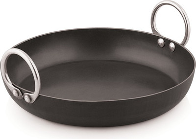VeerEnterprises Ms Jallebi Kadhai 23 cm diameter 1 L capacity(Iron, Induction Bottom)