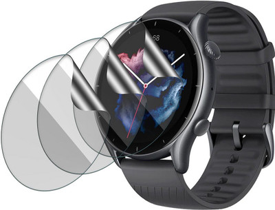 Enlinea Edge To Edge Screen Guard for Amazfit Gt 3 Watch Screen Protector(Pack of 3)