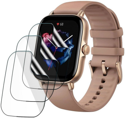 Enlinea Edge To Edge Screen Guard for Amazfit Gts 3 Watch Screen Protector(Pack of 3)