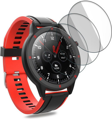 Enlinea Edge To Edge Screen Guard for Aqfit W15 Watch Screen Protector(Pack of 3)