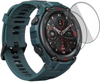 Enlinea Impossible Screen Guard for Amazfit T Rex Pro 9H Anti Shock Watch Screen Protector(Pack of 2)