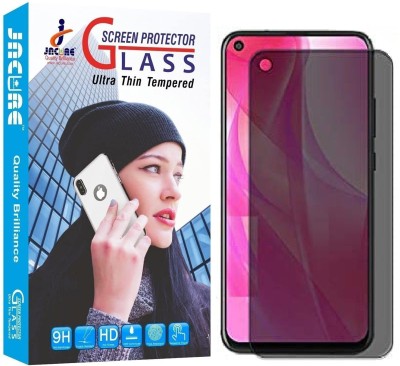 Jacure Tempered Glass Guard for Jacure Compatible for Oppo A92 Privacy Tempered Glass Anti Spy Full Coverage 9H Hardness Anit-Explosion Front Private Glass(Pack of 1)