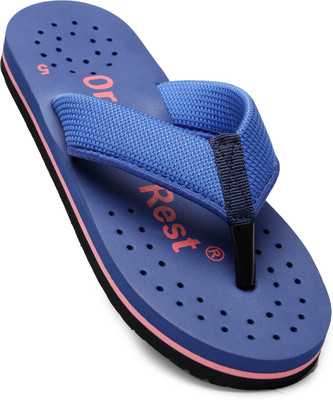 Ortho + Rest Women Women Orthopedic Doctor Soft Slipper | Pregnancy Non-Slip | Diabetic | Daily Use Slippers(Blue , 7)
