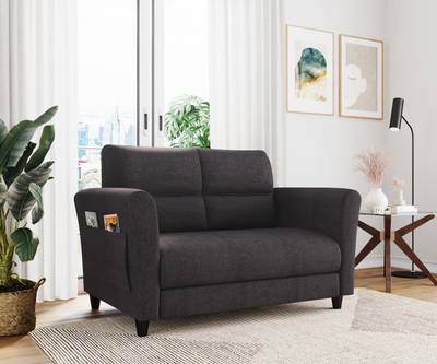 @Home by nilkamal Oliver Fabric 2 Seater  Sofa
