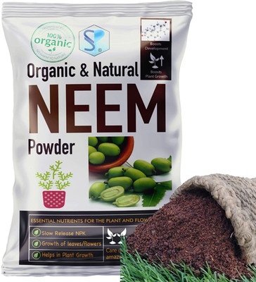 Shiviproducts Neem Cake/Khali Powder Natural Organic Fertilizer for Plant Growth Fertilizer(5 kg, Powder)
