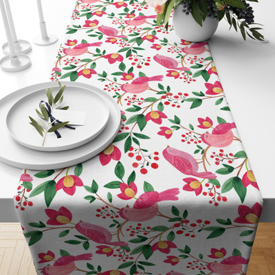 Rutcal Multicolor 178 cm Table Runner(Polyester)