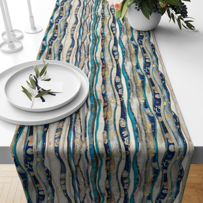 Rutcal Multicolor 178 cm Table Runner(Polyester)