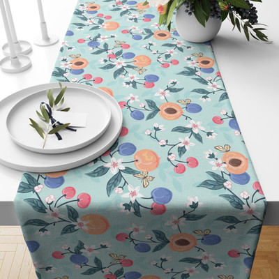 Rutcal Multicolor 178 cm Table Runner(Polyester)