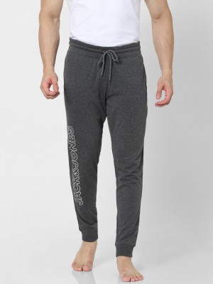 JACK & JONES Printed Men Grey Track Pants