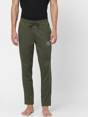 JACK & JONES Solid Men Green Track Pants