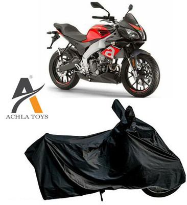 achla toys Waterproof Two Wheeler Cover for Aprilia(Tuono 150, Black)