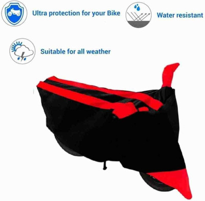prapt accessories Two Wheeler Cover for Royal Enfield(Electra 5S, Red)