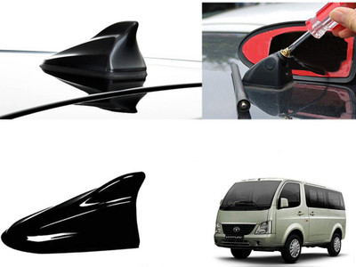 Shop Buy Shark Fin Roof top Signal Receiver for Tata Venture Black Car Antenna Shark Fin Roof top Signal Receiver for Tata Venture Black Car Antenna Satellite Vehicle Antenna