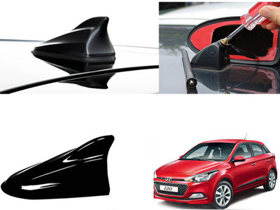 EXCHANGE CARTRENDING Antenna_Blk_Hyundai I20 Elite Shark Fin Roof top Signal Receiver AM/FM Antenna for Hyundai I20 Elite Hidden Vehicle Antenna