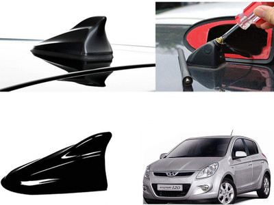 Shop Buy Shark Fin Roof top Signal Receiver for Hyundai I20 Type 1 Black Car Antenna Shark Fin Roof top Signal Receiver for Hyundai I20 Type 1 Black Car Antenna Satellite Vehicle Antenna