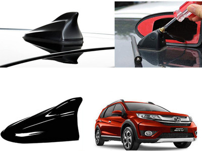 Shop Buy Shark Fin Roof top Signal Receiver for Honda BRV Black Car Antenna Shark Fin Roof top Signal Receiver for Honda BRV Black Car Antenna Satellite Vehicle Antenna